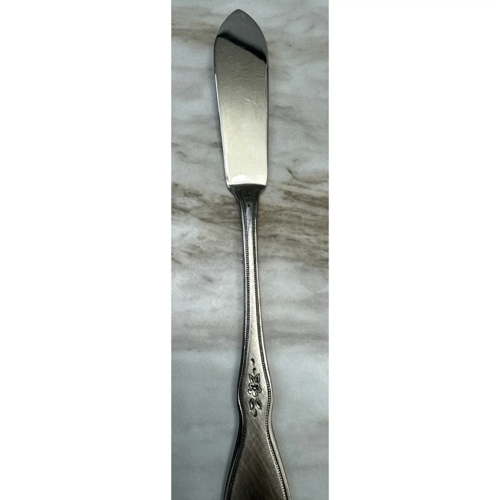 ONEIDA MORNING BLOSSOM‎ 5 PIECE HOSTESS SET - STAINLESS BURNISH HANDLE